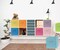 Pomatree Fabric Storage Bins - 8 Pack - Fun Colored Storage Cubes | 2 Reinforced Handles | Foldable Cube Baskets for Home, Kids Room, Nursery and Playroom | Closet and Toys Organization